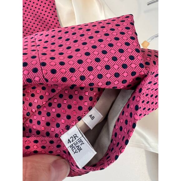 Hackett London Silk Waistcoast Vest Bright Pink Size 42R JL - Picture 7 of 7